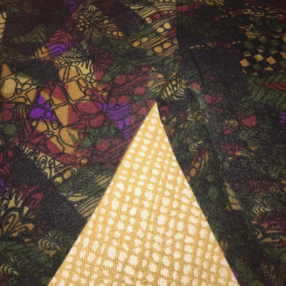 LLR LuLaRoe OS One Size leggings black olive - Picture 3 of 3