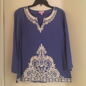 Lilly Pulitzer Blue Tunic