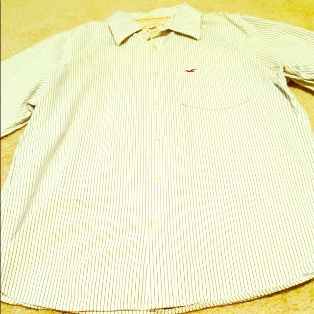 Hollister white shirt