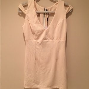 Pale Pink Cutout Mini Dress