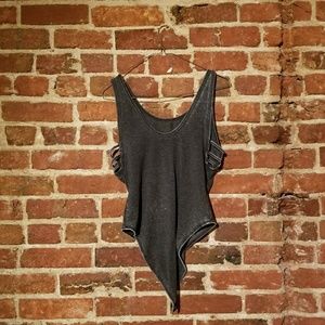 Charcoal Bodysuit