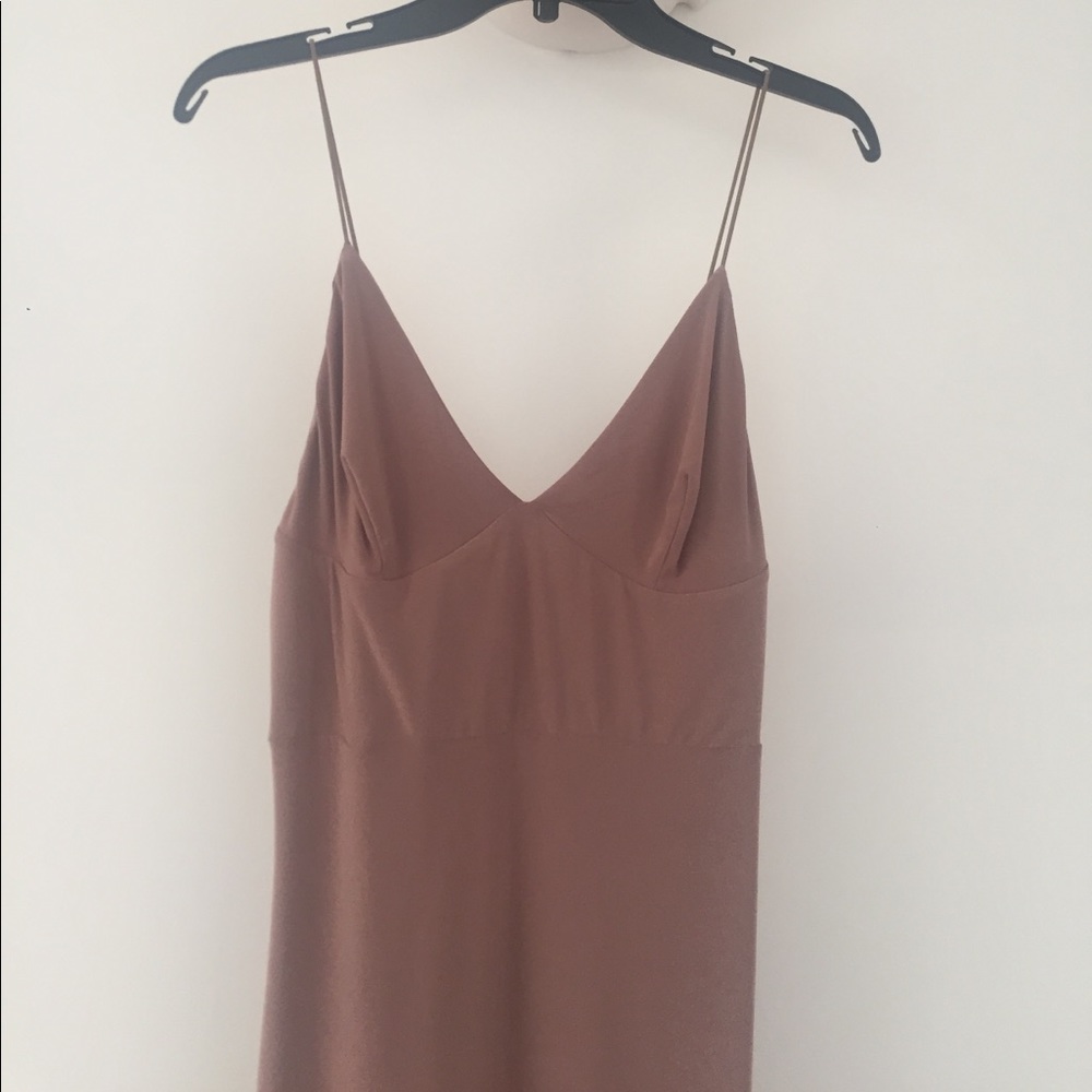 Strappy bodycon dress pink/nude size 10 NWT - Picture 3 of 5