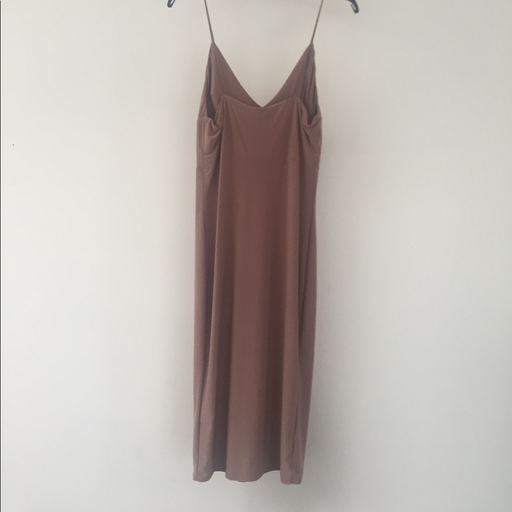 Strappy bodycon dress pink/nude size 10 NWT - Picture 4 of 5
