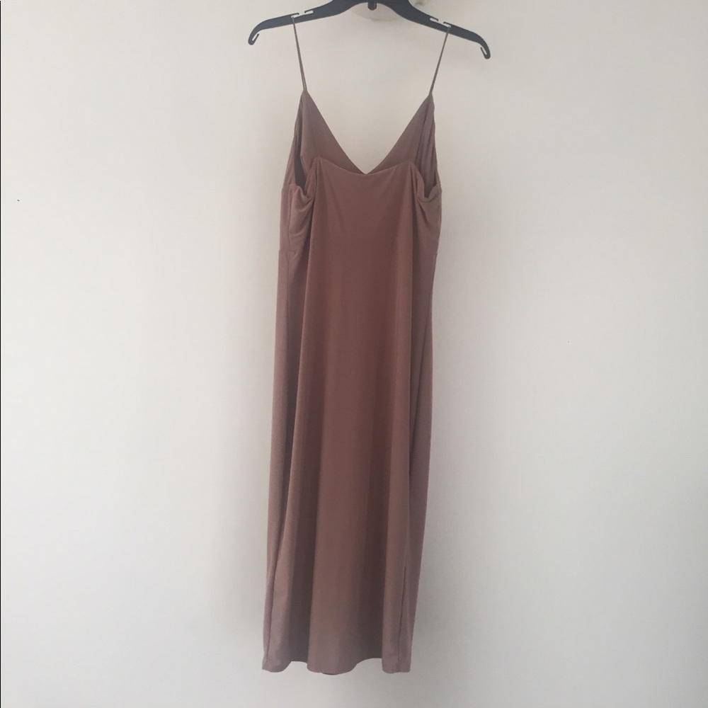 Strappy bodycon dress pink/nude size 10 NWT - Picture 5 of 5