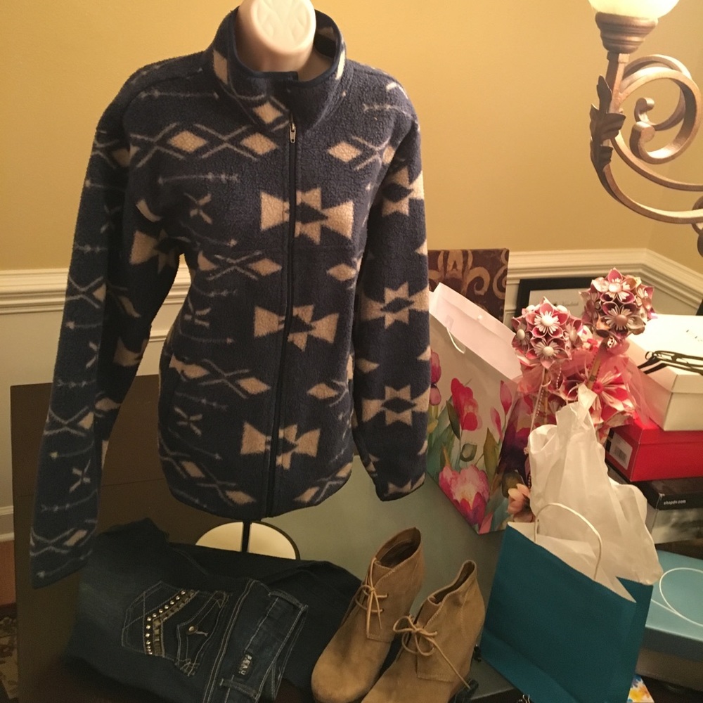 Sweater Blue & Cream