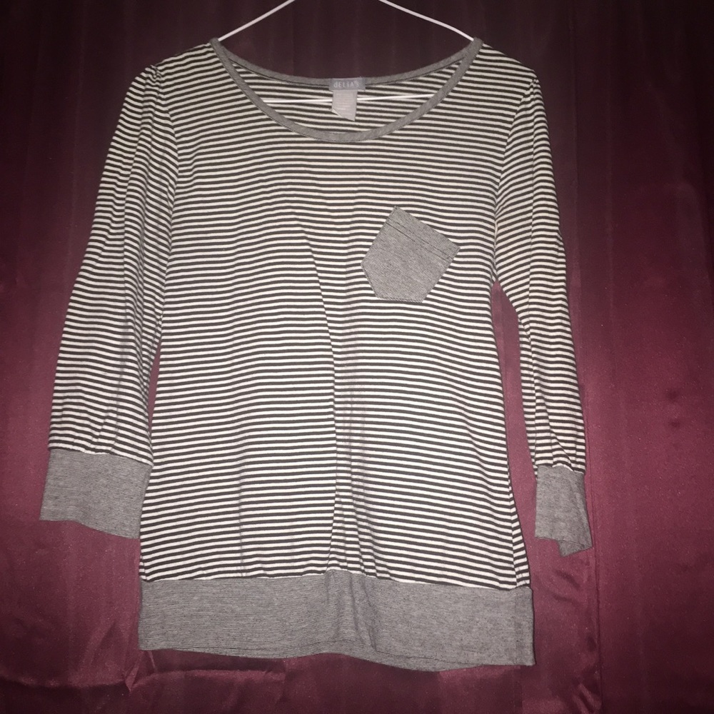 Heavy T-shirt Delias black and white size Med