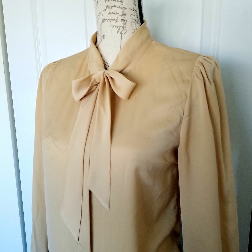 The Moon Tan Button Down Blouse