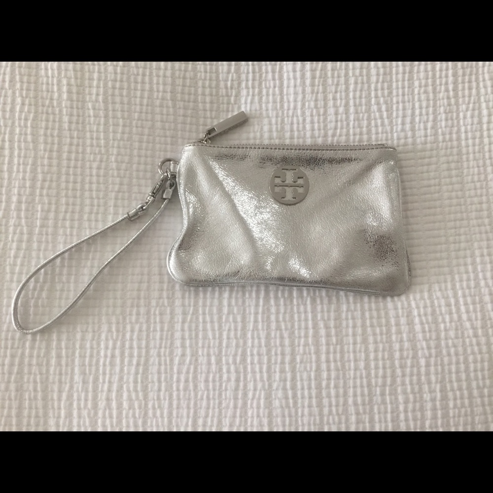 Tory Burch Metallic Wristlet