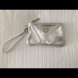Tory Burch Metallic Wristlet