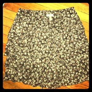 Loft Tiered Ruffle Floral Skirt