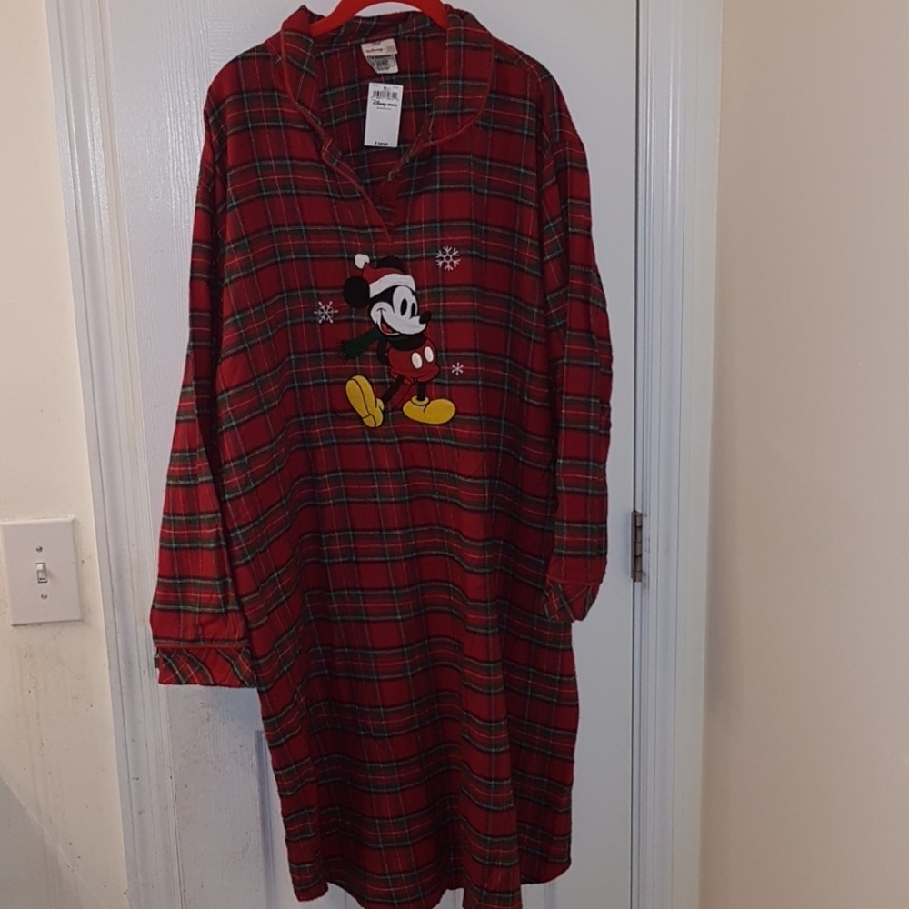 Disney Store Exclusive XL Plaid Sleep Shirt