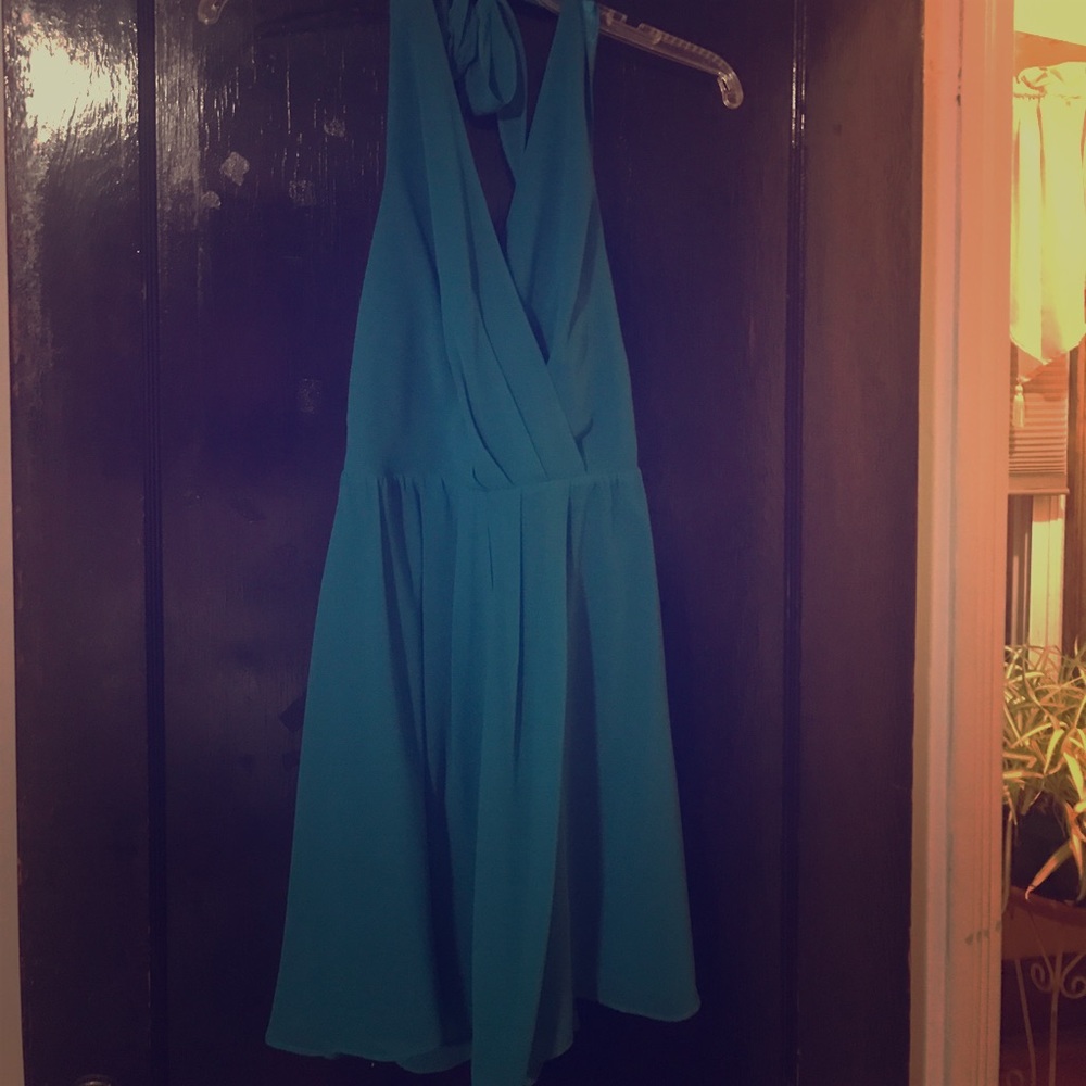 Halter cocktail dress