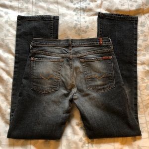 7 For All Mankind black and Gray Bootcut Jeans