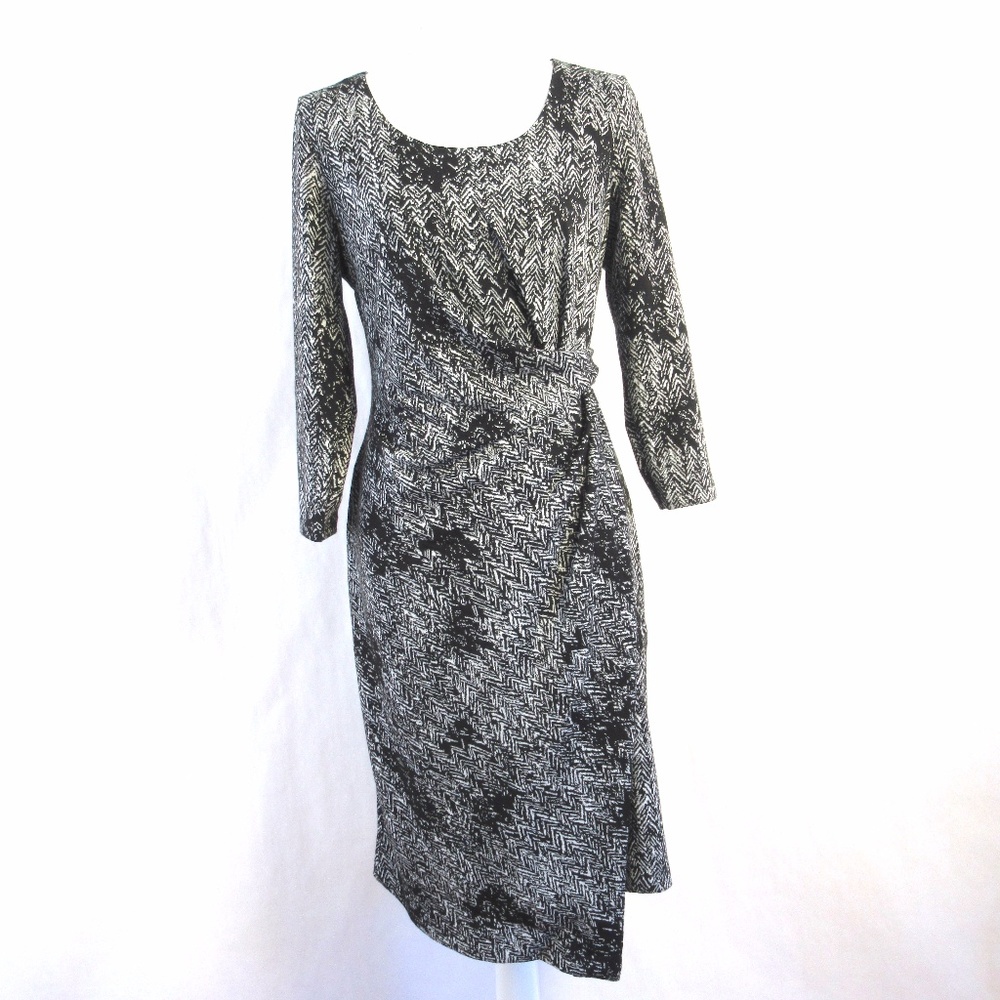 NWT Jones New York Tucked Ponte Knit Dress