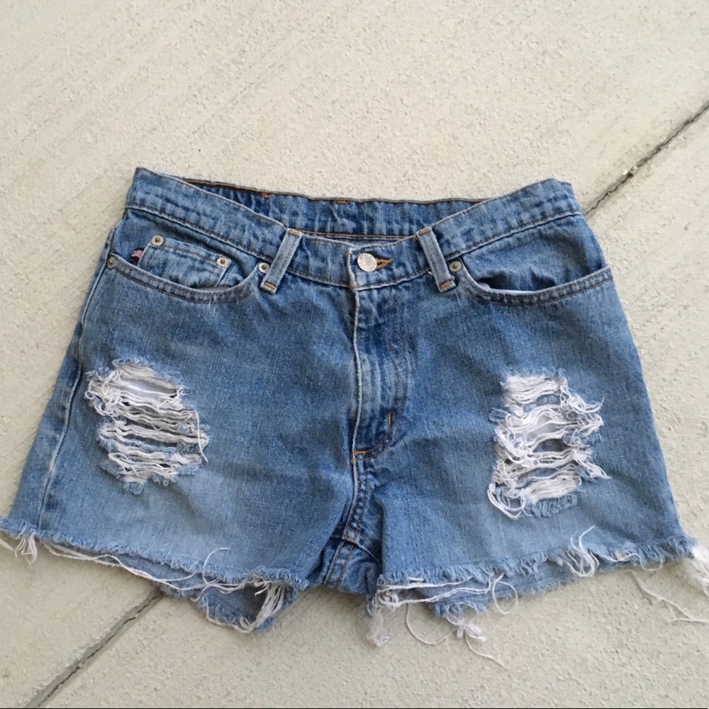 Ralph Lauren Jean Cut Off Short