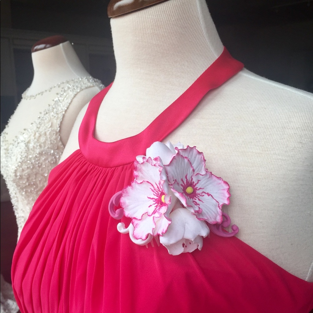 Pansies Flower Hair Comb