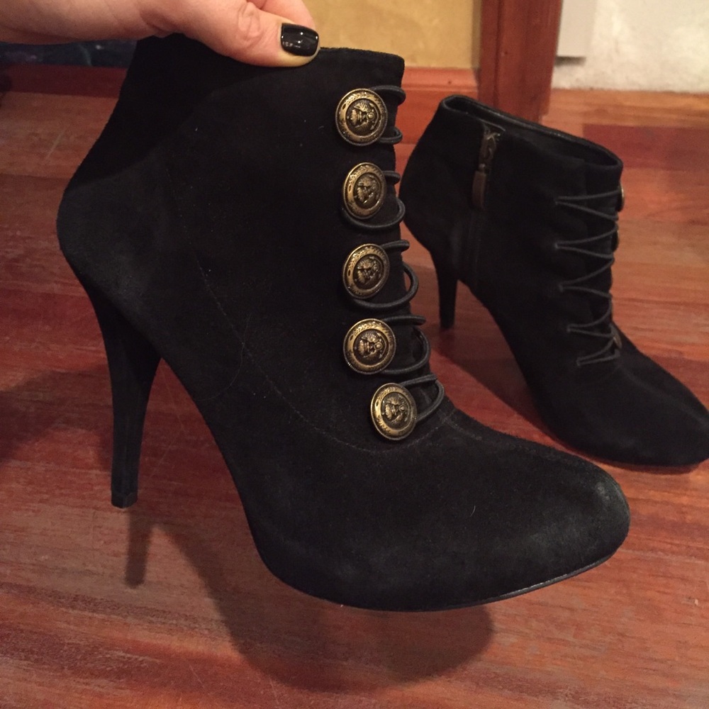 Guess Suede Military Bootie
