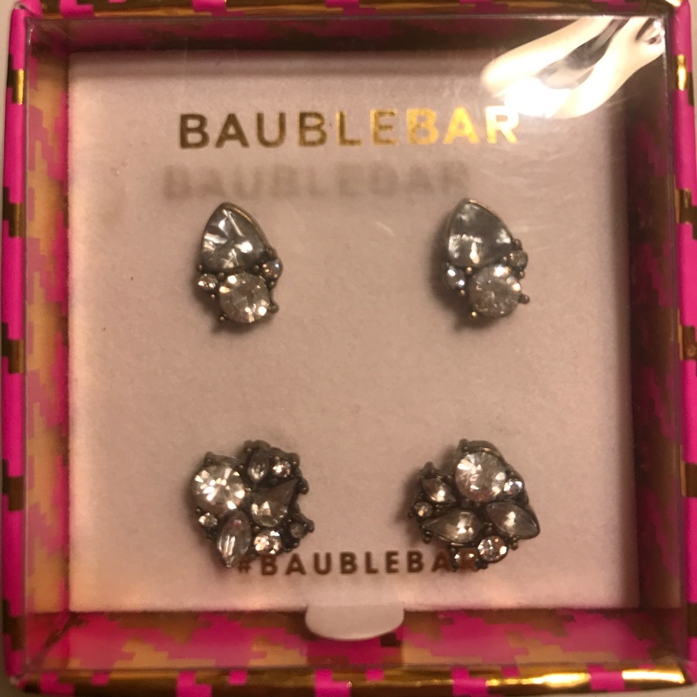2 pair Baublebar Gem earrings