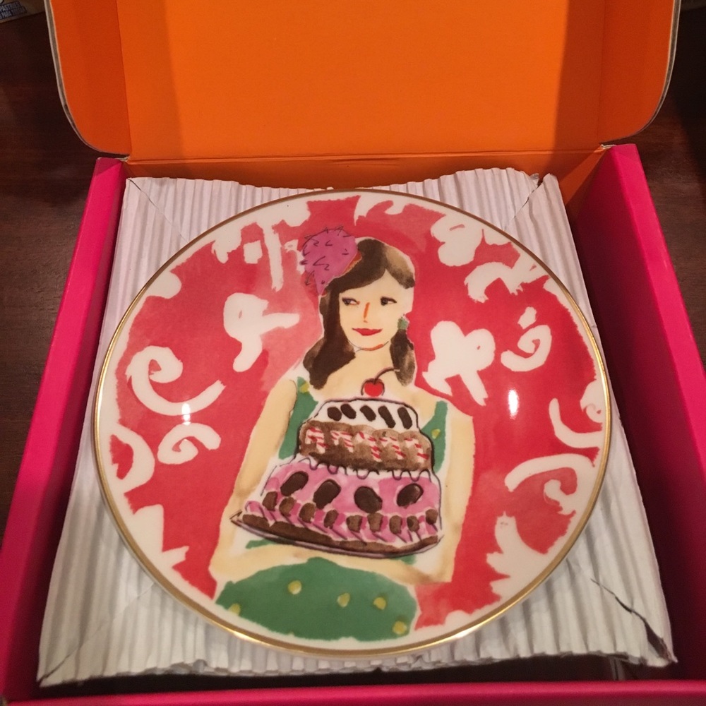Set of four kate spade Lenox plates