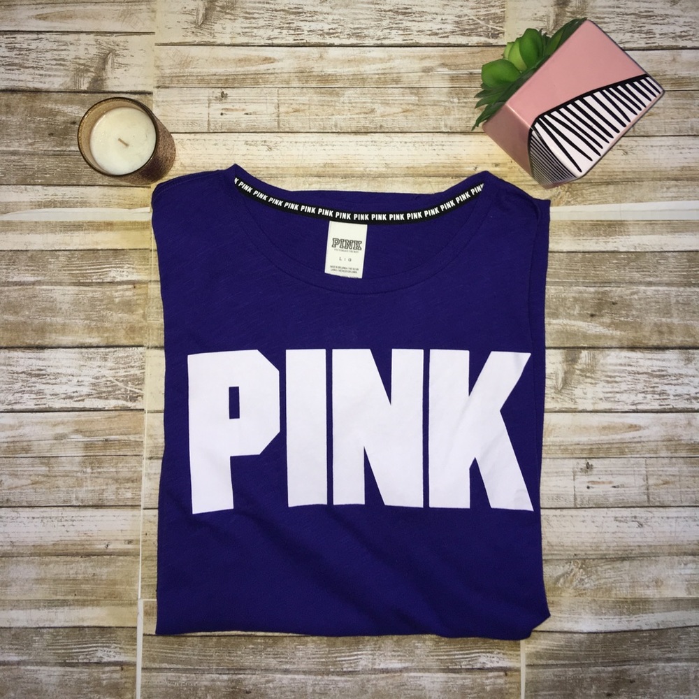 PINK royal blue top💙