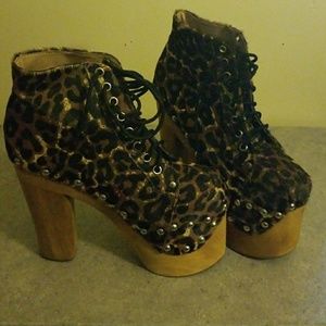 Jeffrey Campbell Leopard Boots