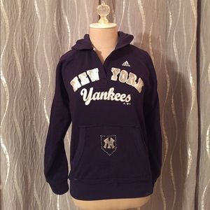 New York Yankees Dark Blue Adidas Sweatshirt