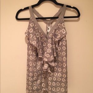 Patterned Banana Republic Sleeveless Blouse