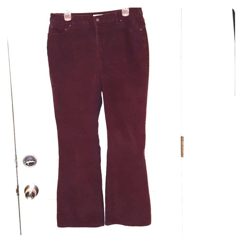 Wine Maroon corduroy jeans