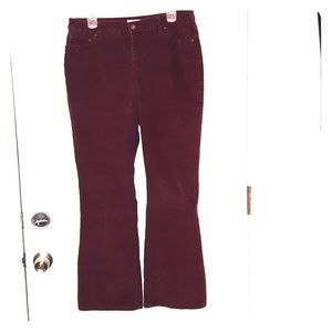 Wine Maroon corduroy jeans