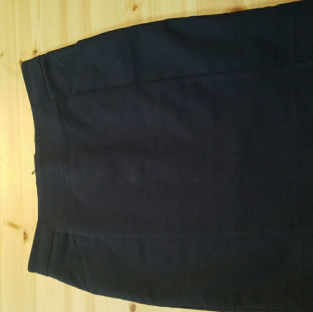 Navy blue pencil skirt