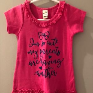 **Never worn BIG sister announcement dress/top**