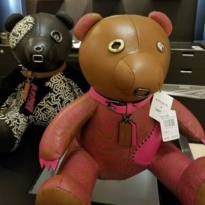 COACH Leather Teddy Bear LARGE