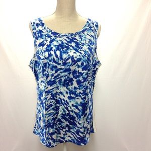 Ann Taylor silk front & cotton back tank.