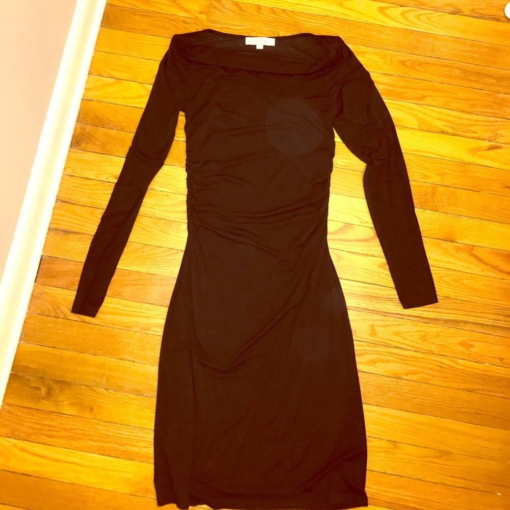 Loft Black Form Fitting Stretch Dress