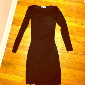 Loft Black Form Fitting Stretch Dress