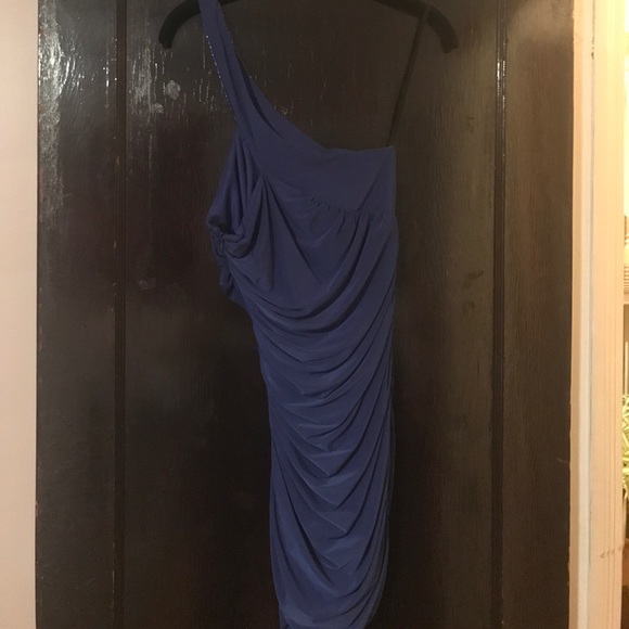 Blue one shoulder dress - Picture 3 of 3