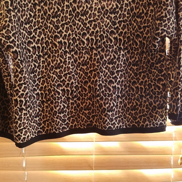 Nine West Leopard Coat Jacket Animal Print Pinup - Picture 5 of 5