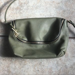 Faux leather cross body mini purse