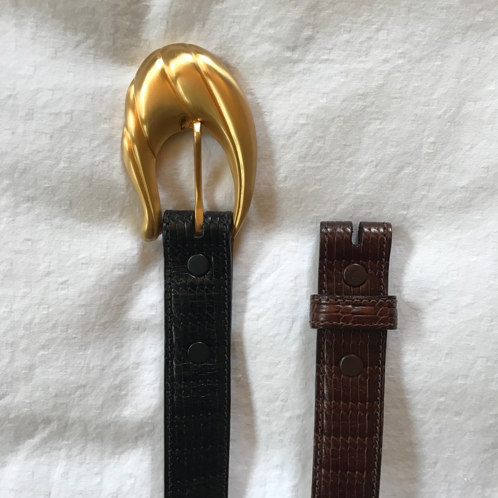 2 Leather Belts