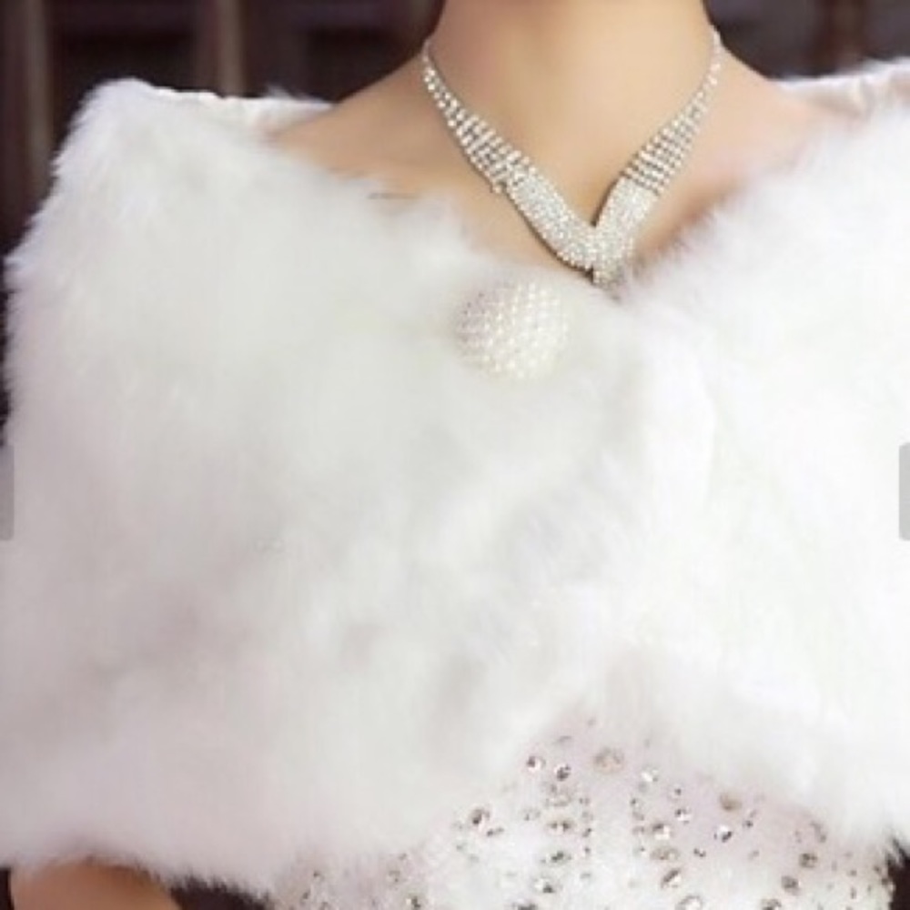Faux Fur Wedding/Party Wrap