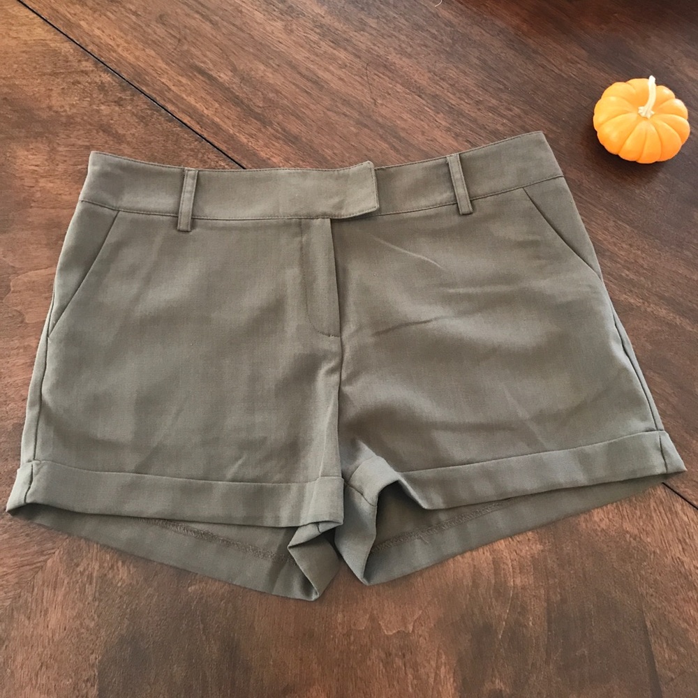 Khaki green shorts