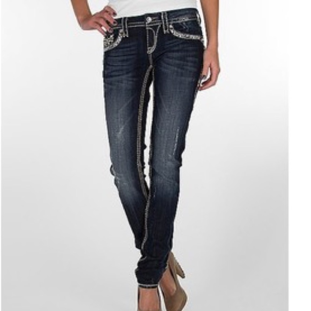 ROCK REVIVAL Kai stretch skinny jean 27
