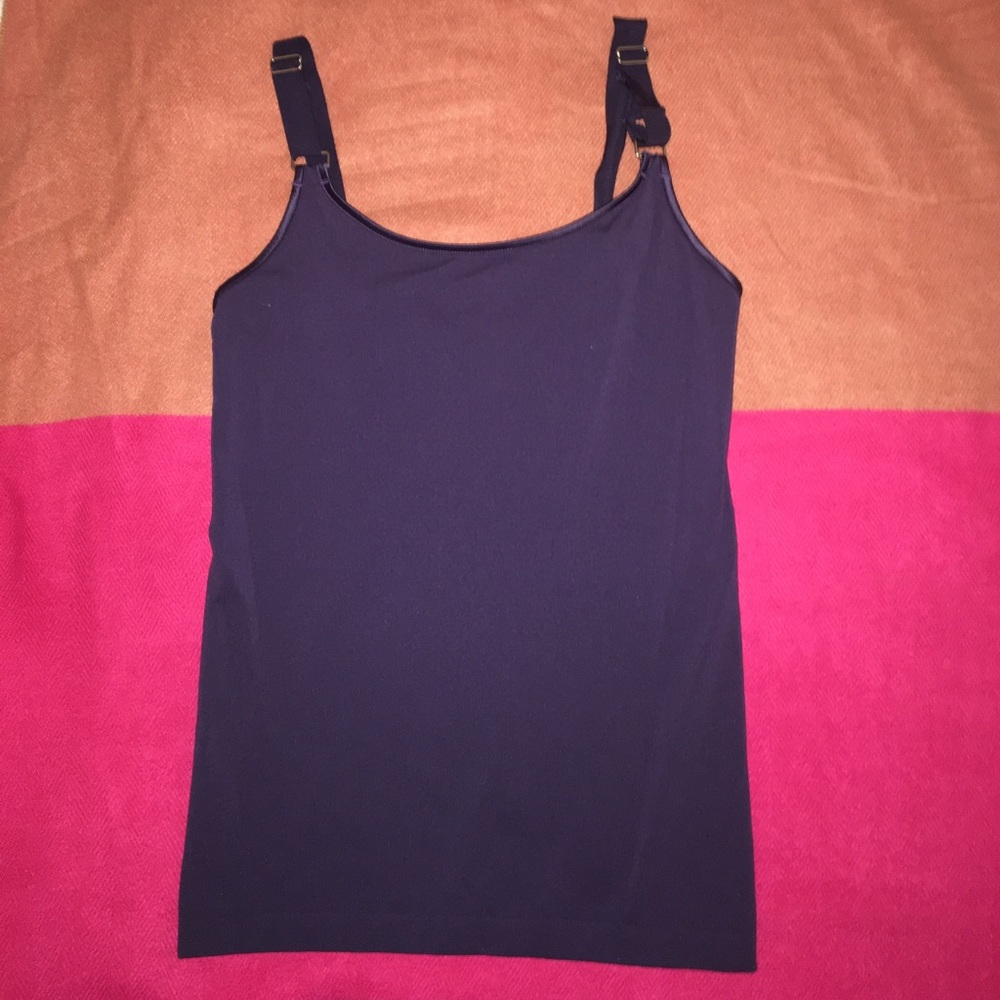 Purple tank top. Adjustable straps