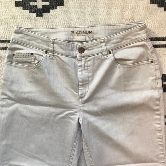 Chico’s Beige Platinum Skinner Jeans - Picture 3 of 7