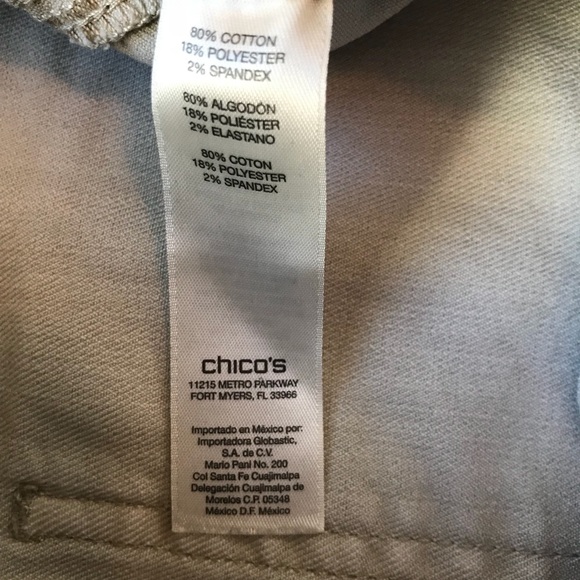 Chico’s Beige Platinum Skinner Jeans - Picture 5 of 7