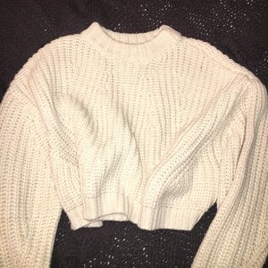 pacsun cropped knit sweater