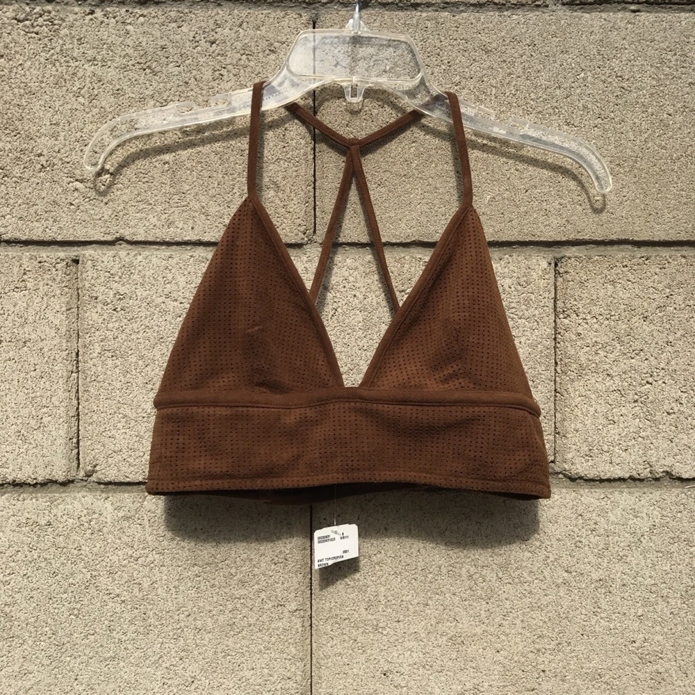 Brown Suede Bralette