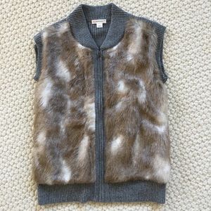 Girls Crewcuts faux fur vest