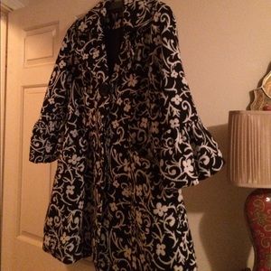 Back and white jacket.