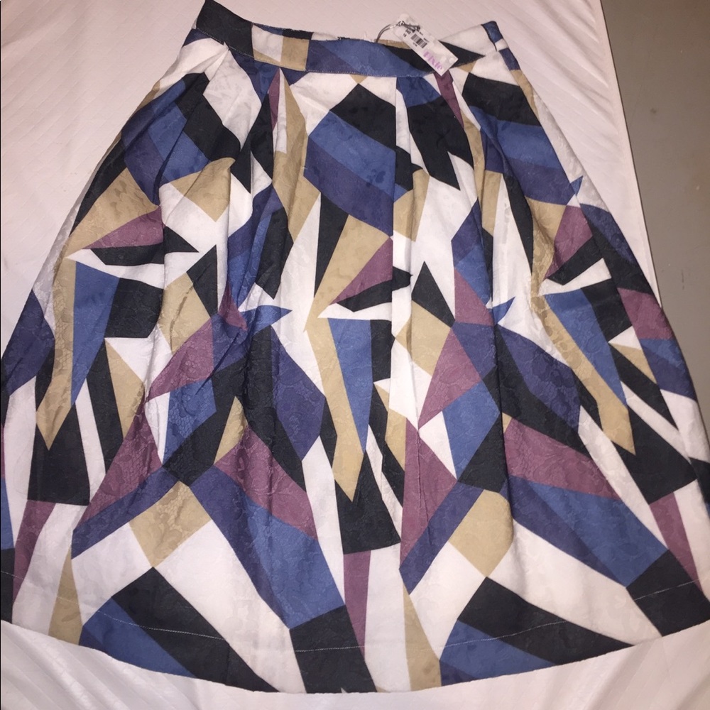 Multi colored flare skirt 👗